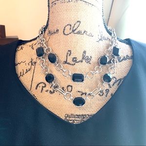 Taramanda Silvertone Necklace